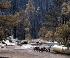 home site after fire